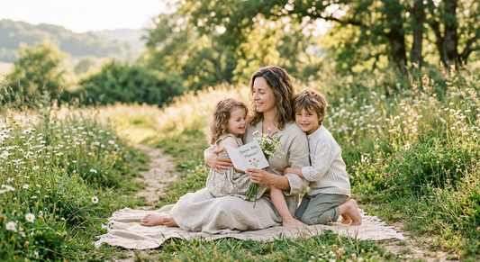 Maman offrant un moment calme a ses enfants 