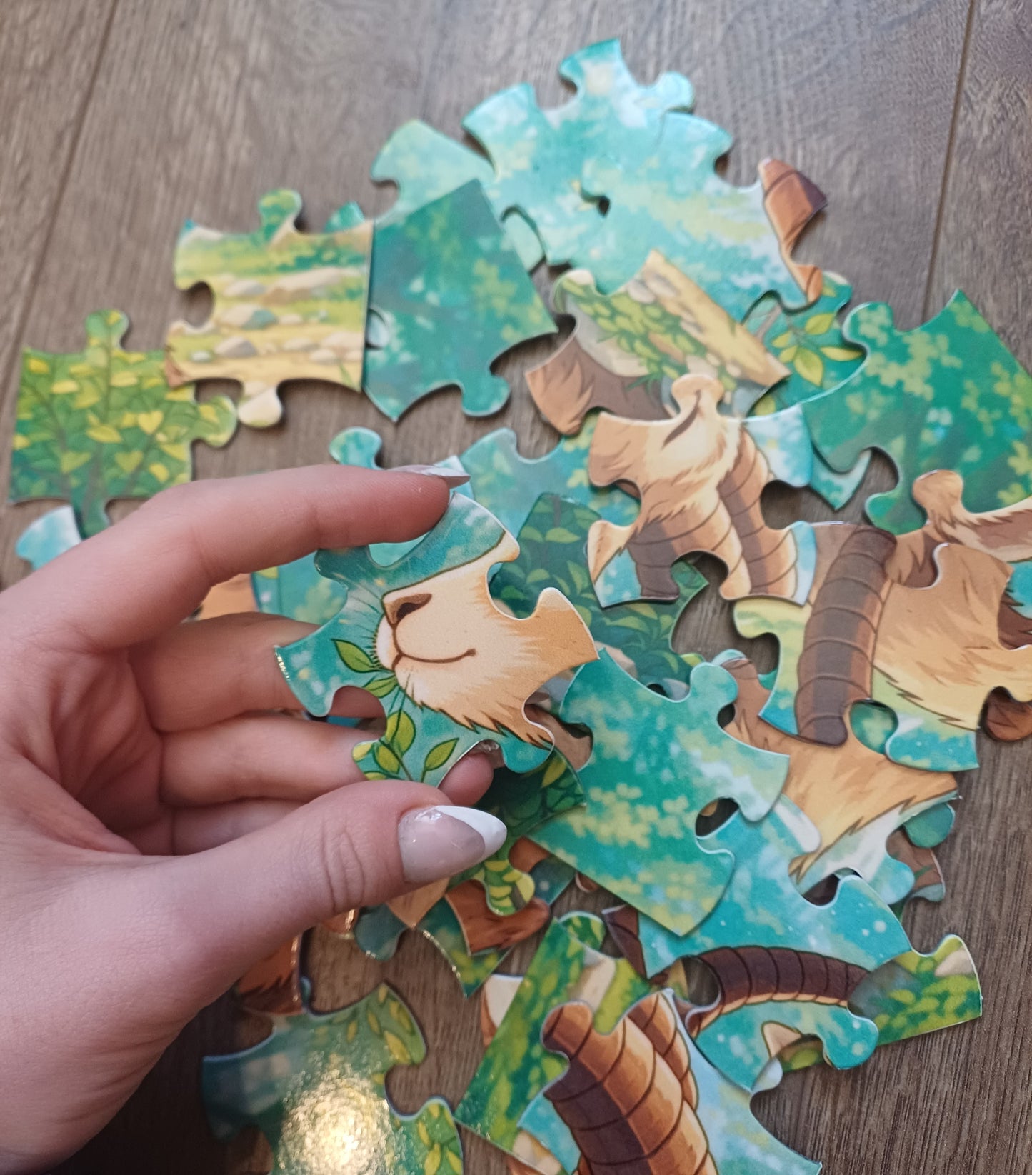 Grande pieces de puzzles, pour enfants de 4 a 6 ans. Pour une decouverte de la nature,  un jeux calme de construction , reflexion , motricité fine 