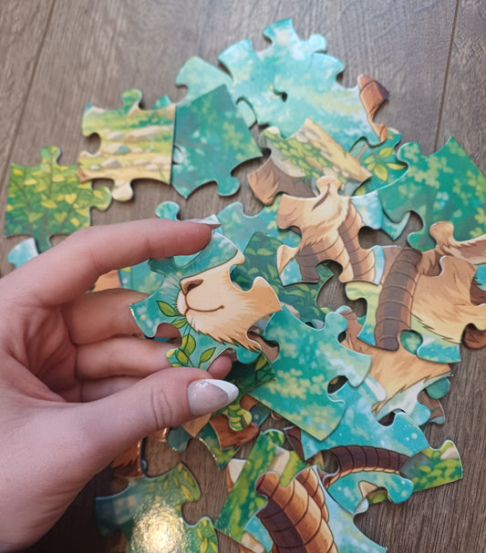 Grande pieces de puzzles, pour enfants de 4 a 6 ans. Pour une decouverte de la nature,  un jeux calme de construction , reflexion , motricité fine 
